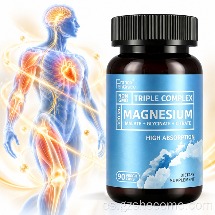 Shecome Complejo de Magnesio Suplemento de Apoyo Energético